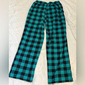 Sonoma Teal and Black Check Pajama Pants 💚🖤